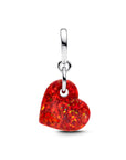 Pandora Opalescent Rood Hart Hangende Bedel 793348C01 - PansiteNederland.nl