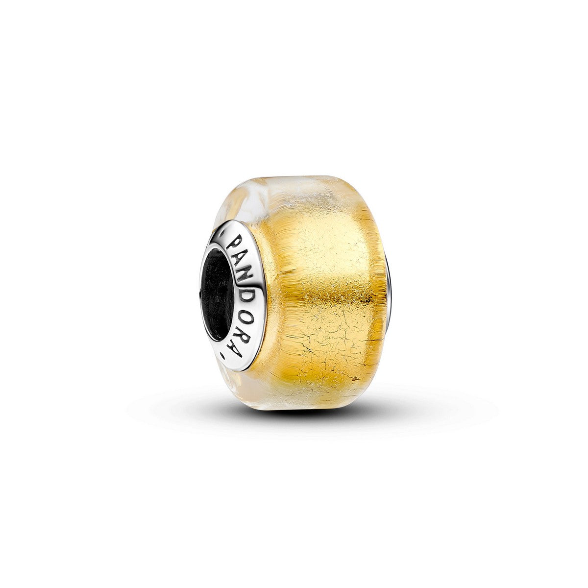 Pandora Goudkleurige minibedel van muranoglas - 793353C00