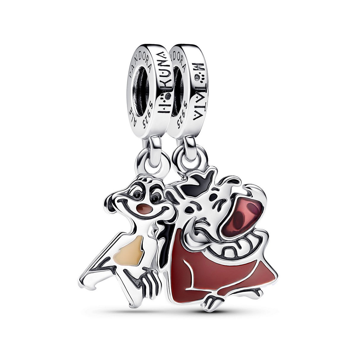 Pandora Disney The Lion King Simba, Pumbaa & Timon Deelbare Hangende Bedel zilver - 793357C01