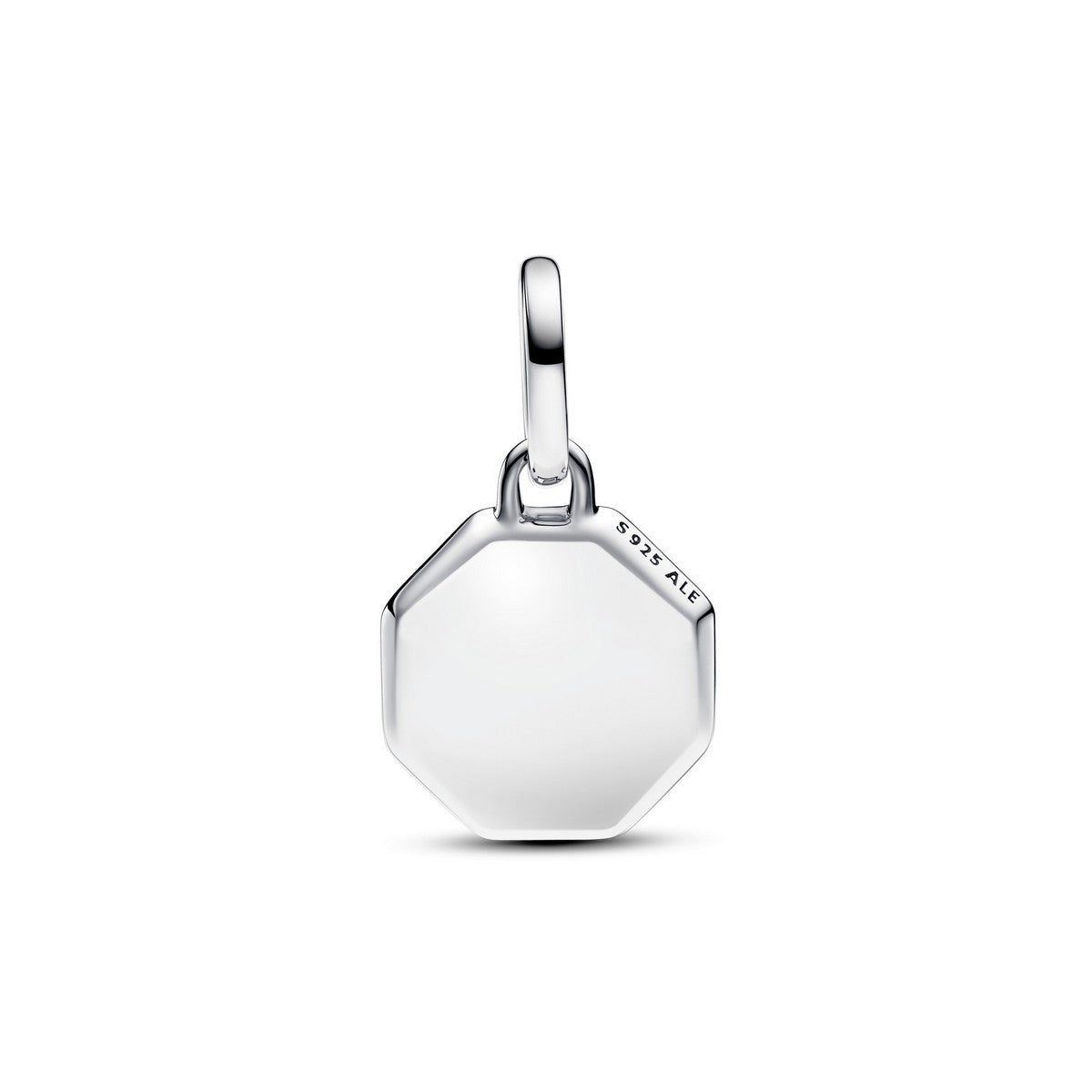 Pandora Turkooiskleurige Graveerbare Mini Medaillonbedel zilver medallion - 793388C01
