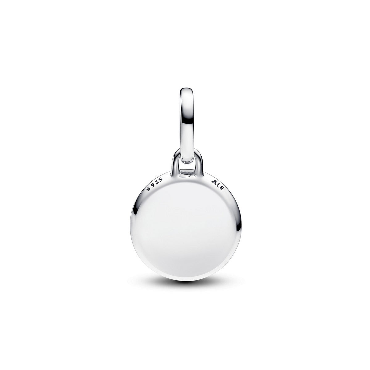 Pandora Rood Muranoglas Graveerbare Mini Medaillonbedel zilver medallion - 793389C01