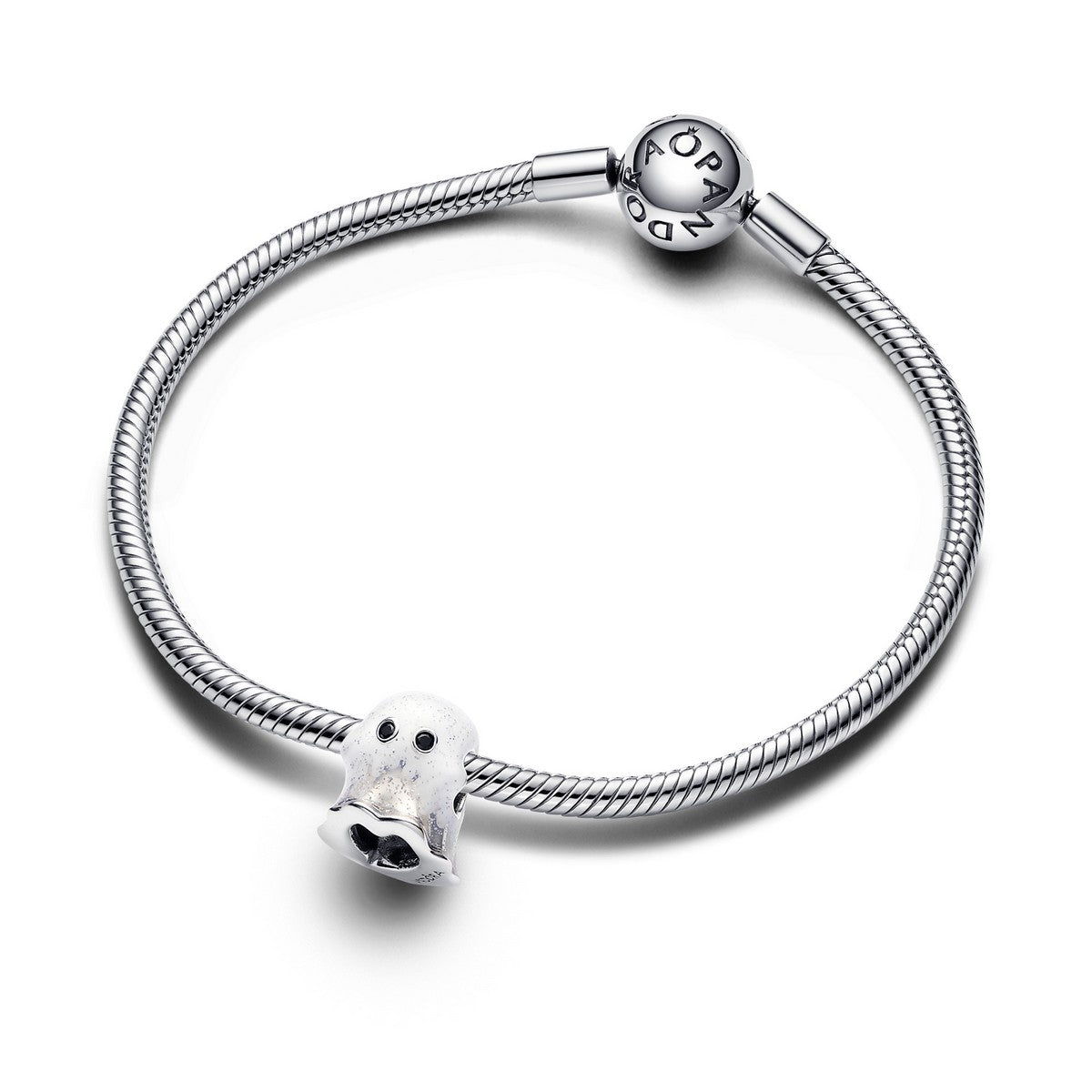 Pandora Glow-in-the-dark Boo Ghost Bedel zilver - 793404C01