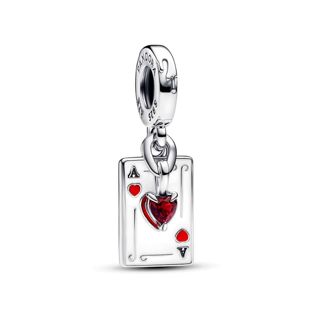 Pandora Disney Schurken Hartenkoningin Dubbele Hangende Bedel zilver - 793420C01