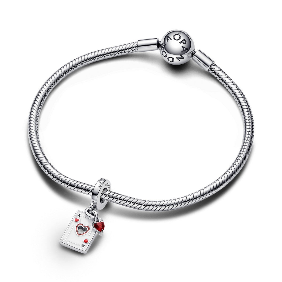 Pandora Disney Schurken Hartenkoningin Dubbele Hangende Bedel zilver - 793420C01