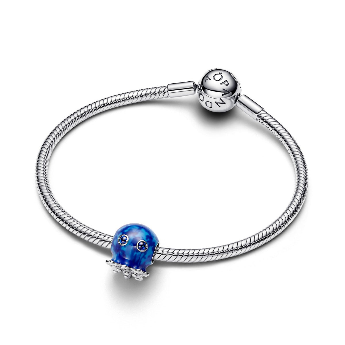 Pandora Oceaan Bubbels en Golven Octopus Bedel zilver - 793463C01