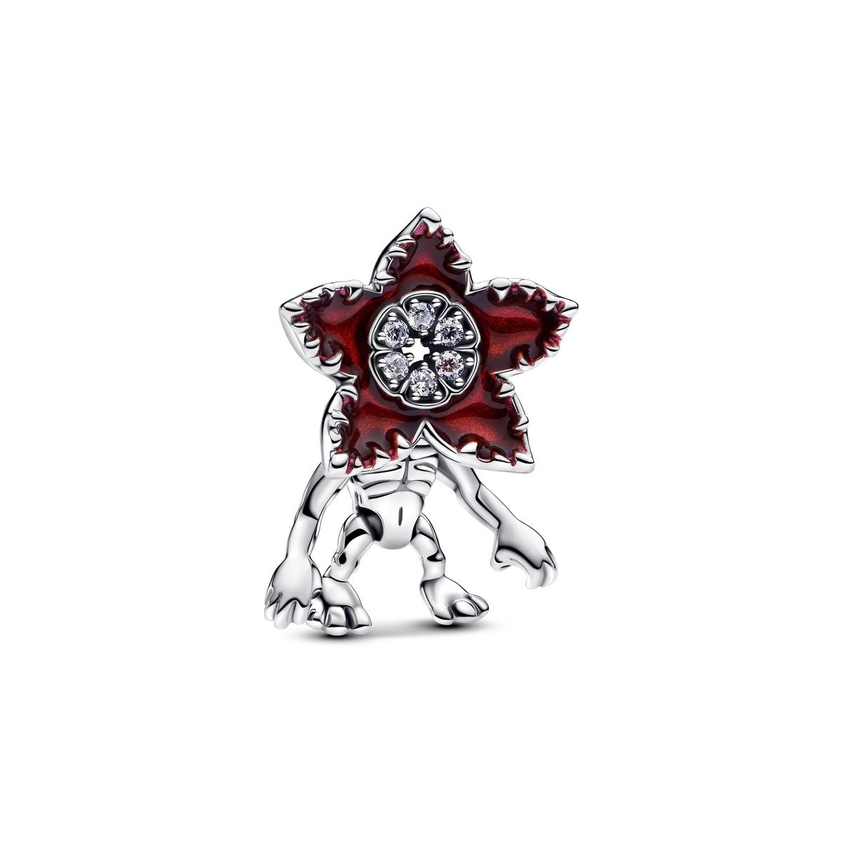 Pandora Stranger Things bedel met beweegbare Demogorgon zilver - 793562C01