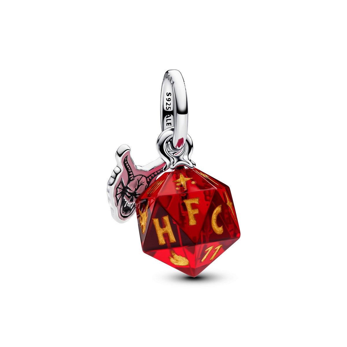 Pandora Hangende bedel met dobbelsteen van de Hellfire Club uit Stranger Things zilver - 793564C01
