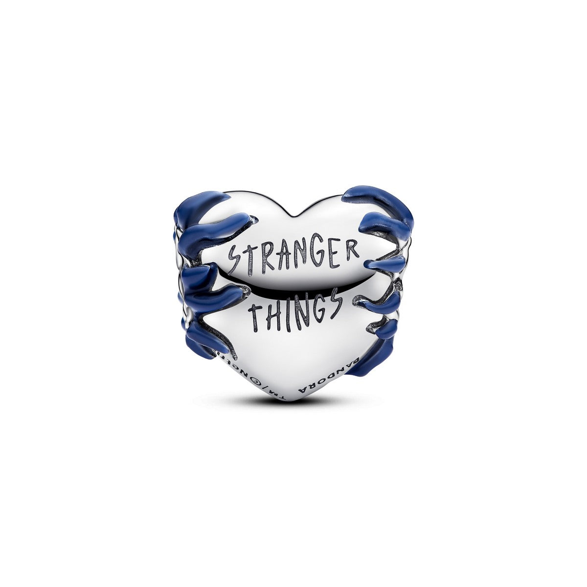 Pandora Stranger Things glow-in-the-dark hartbedel zilver - 793565C01