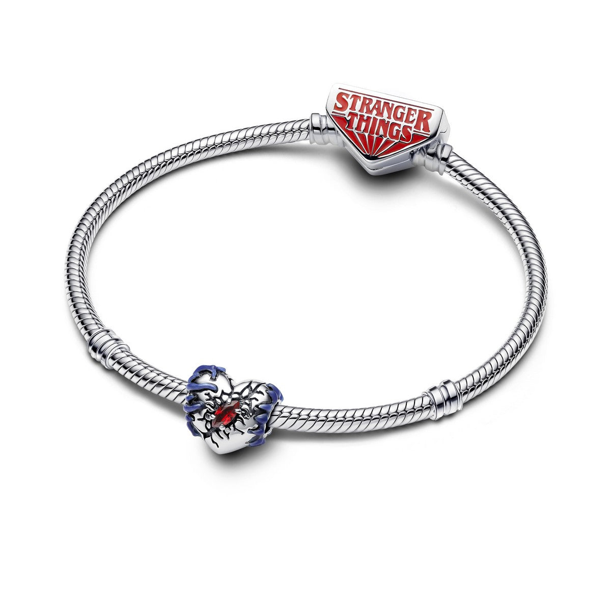 Pandora Stranger Things glow-in-the-dark hartbedel zilver - 793565C01