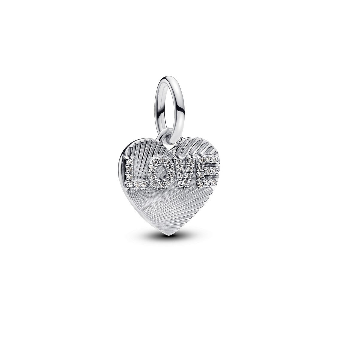Pandora Hangende bedel met graveerbaar love-hart zilver - 793604C01