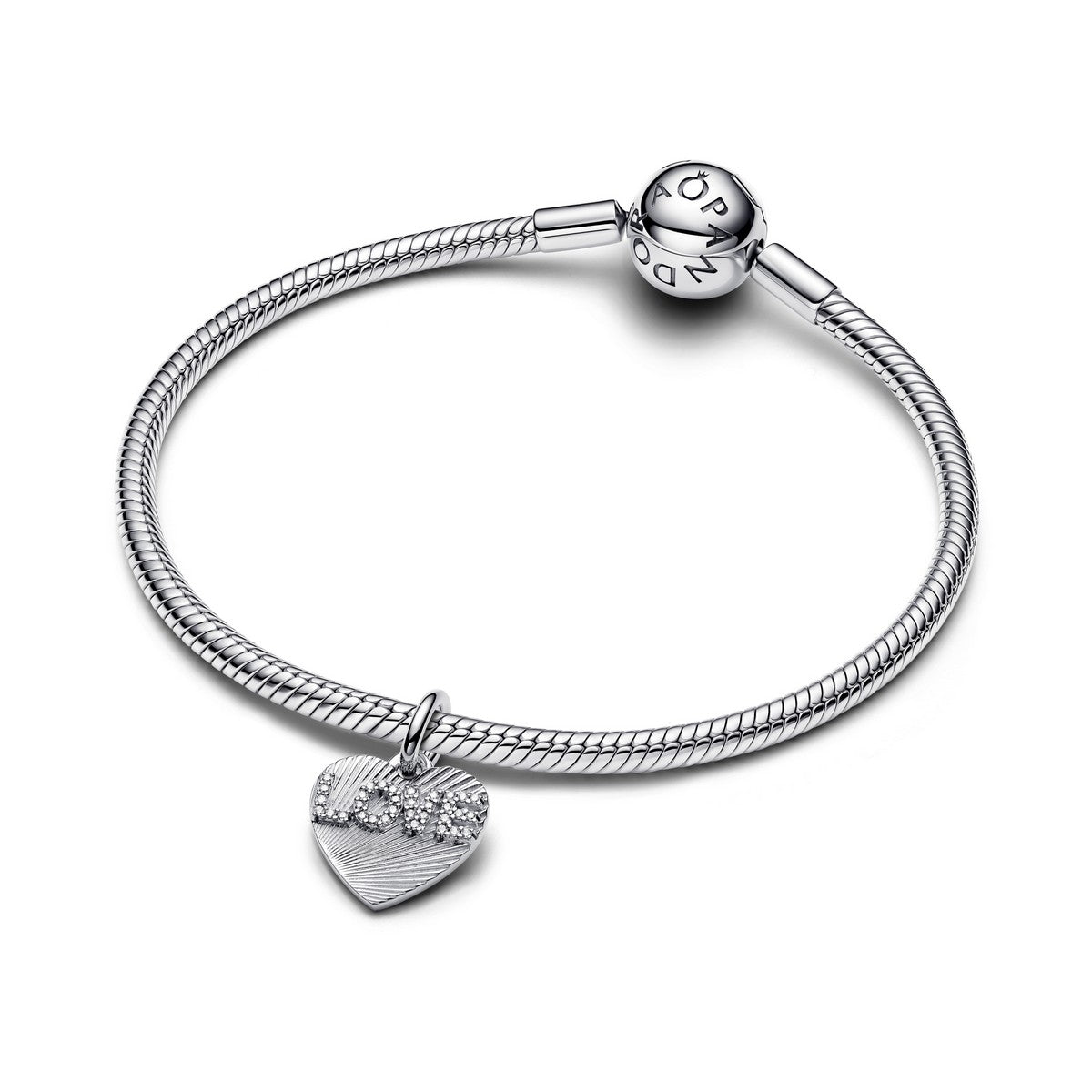 Pandora Hangende bedel met graveerbaar love-hart zilver - 793604C01