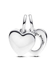 Pandora Graveerbaar Hart Vergrootglas Dubbele Hangende Bedel 793671C00 - PansiteNederland.nl