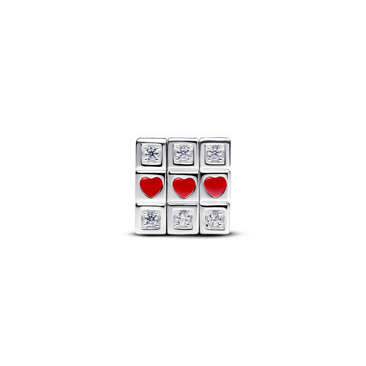 Pandora Beweegbare Speelgoedkubus Bedel zilver - 793672C01