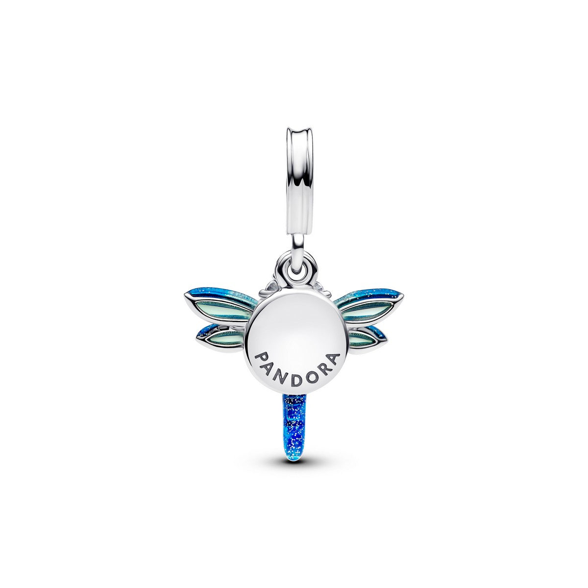Pandora Dubbele hangende bedel met libel zilver - 793745C01