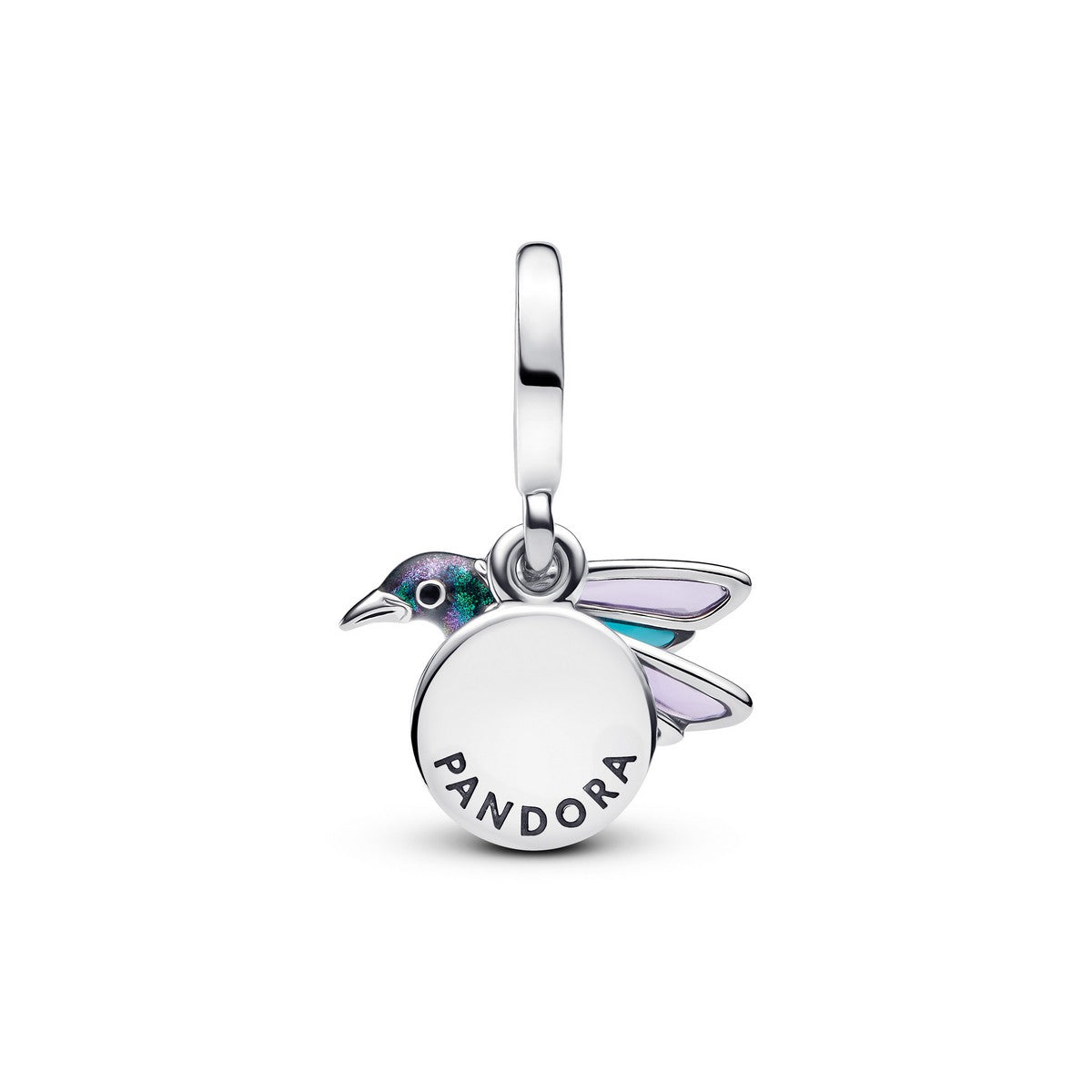 Pandora Kolibrie Dubbele Hangende Bedel zilver - 793746C01