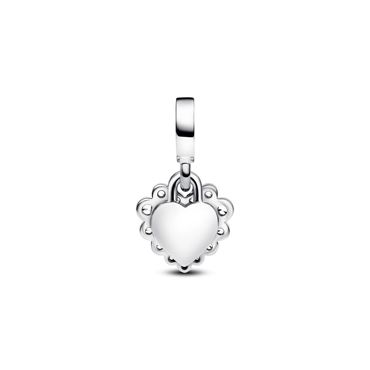 Pandora Sparkling Heart-dubbele hangende bedel zilver - 793765C01