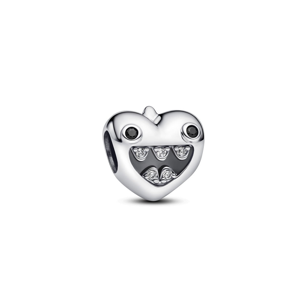 Pandora Mum's Little Monsters-hartbedel zilver - 793768C01