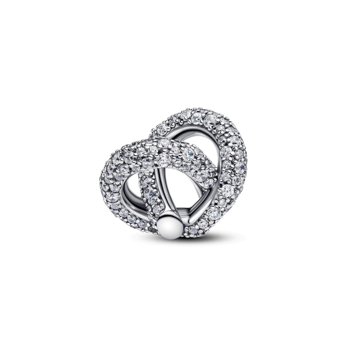 Pandora Pavé Infinity Knoop Hart Bedel zilver - 793771C01
