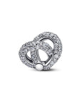 Pandora Pavé Oneindige Knoop Hart Bedel met Zirkonia - 793771C01 - PansiteNederland.nl