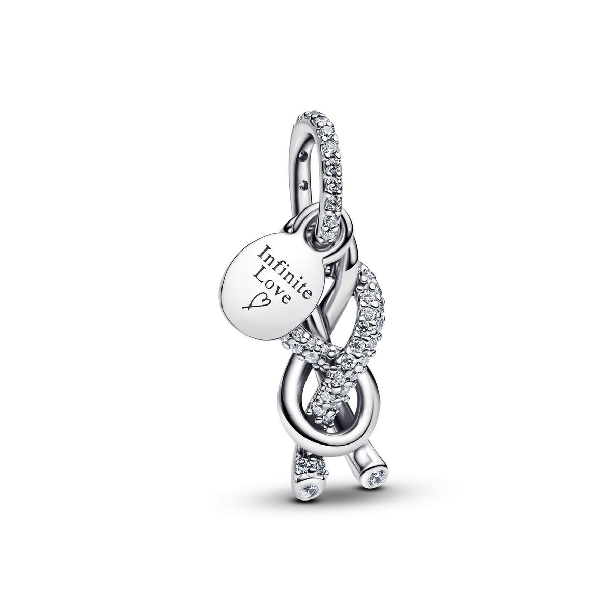 Pandora Pavé Infinity Knot- hangende bedel zilver - 793780C01