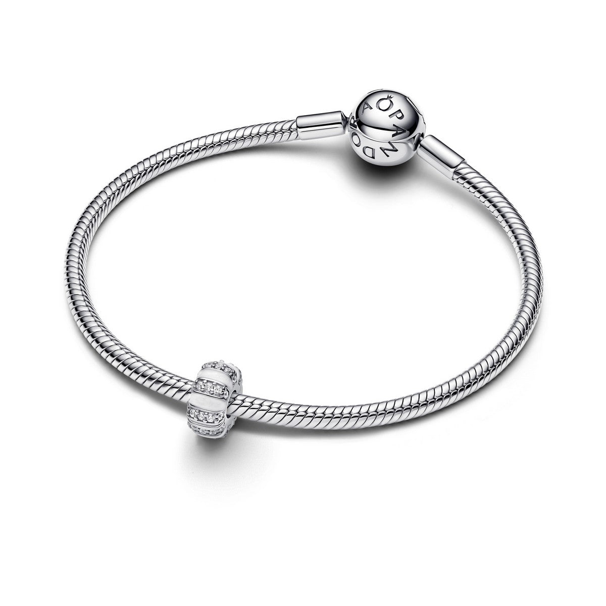 Pandora Stenen & Emaille Clip Bedel zilver - 793785C01
