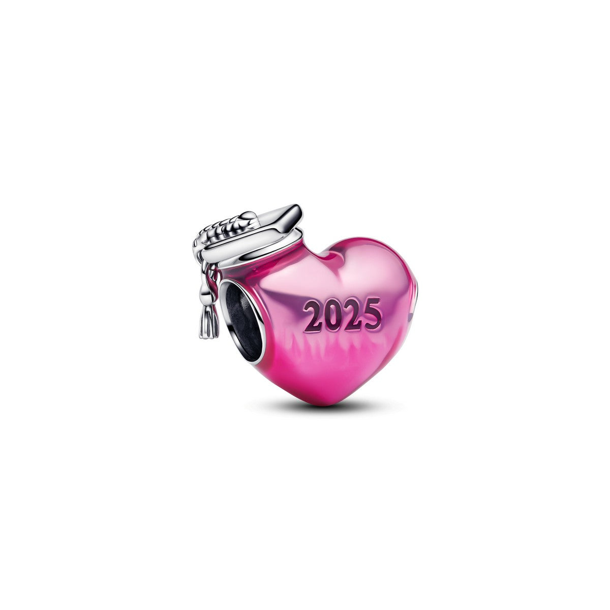 Pandora Graduation 2025-hartbedel zilver - 793788C01