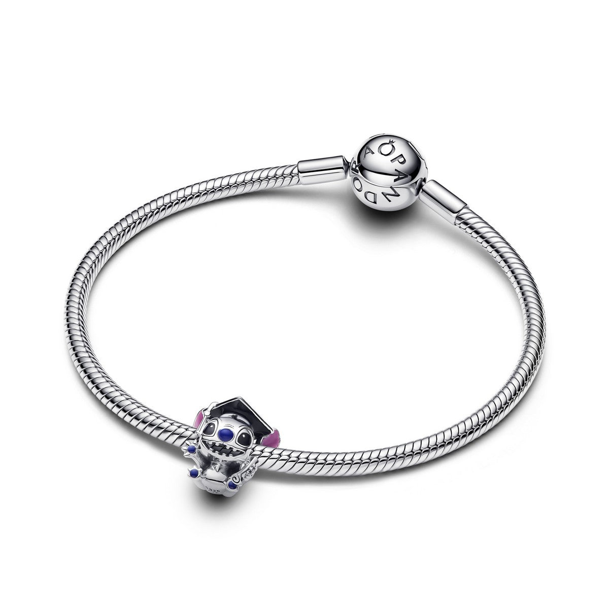 Pandora Disney Stitch Graduation-bedel zilver - 793789C01