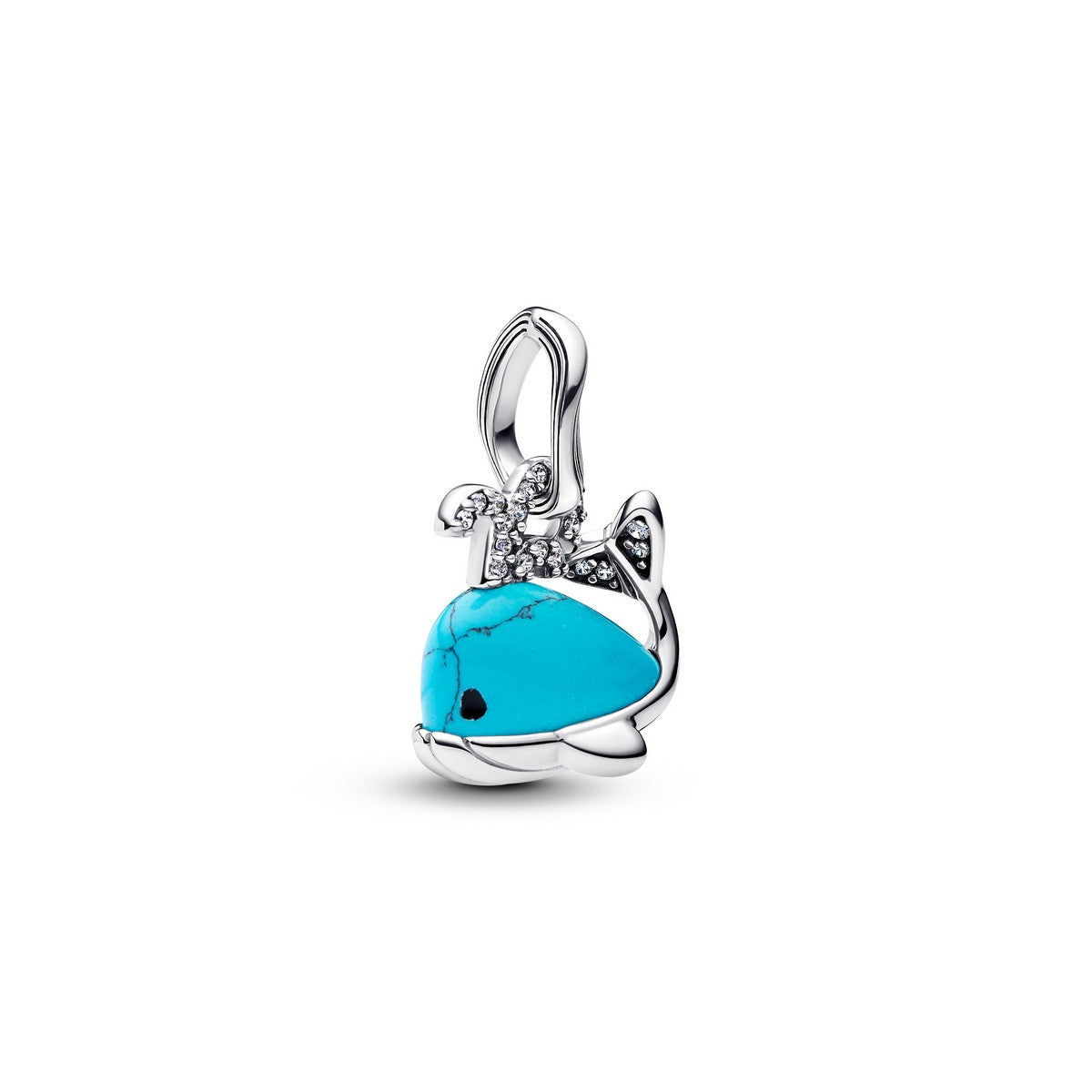 Pandora Turquoise Walvis Hangende Bedel zilver - 793822C01