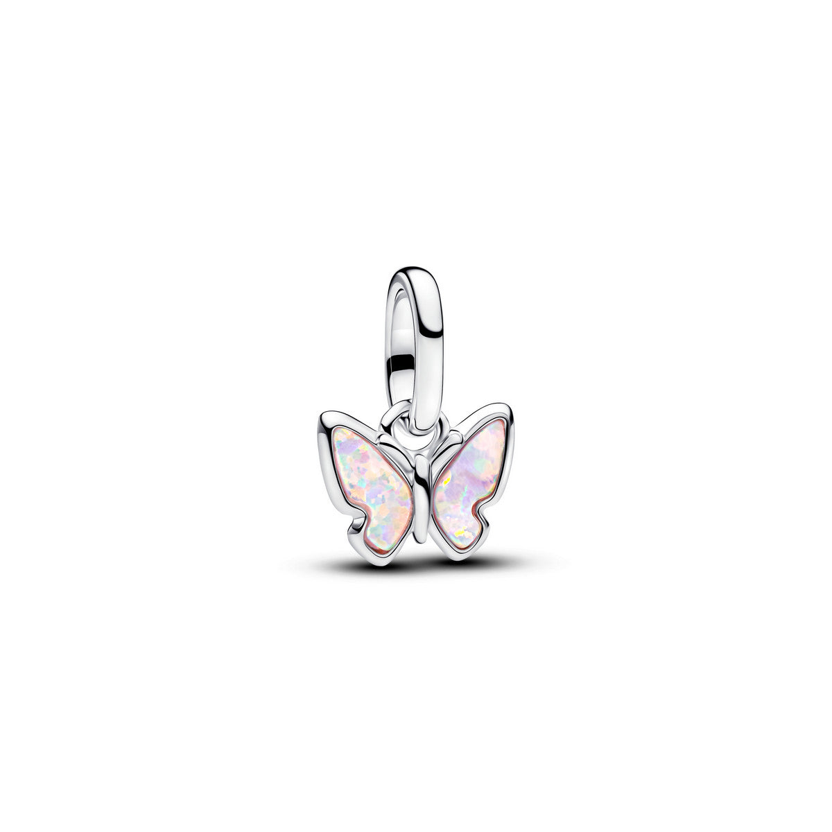 Pandora Roze Vlinder Mini-Hangende bedel zilver - 793825C01