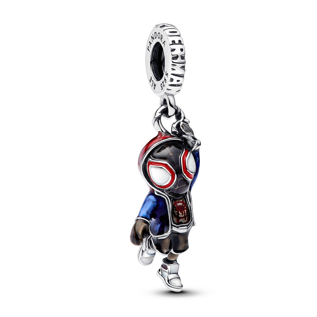 Pandora Marvel Spider-Man Miles Morals Hangende Bedel zilver - 793842C01