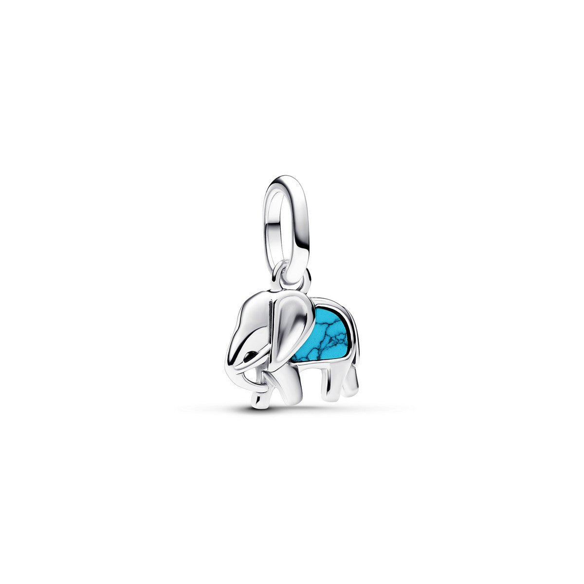Pandora Turquoise Olifant Mini Hangende Bedel zilver - 793858C01