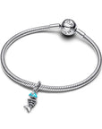 Pandora Turkooisblauwe Visgraat Hangende Bedel - 793894C01 - PansiteNederland.nl