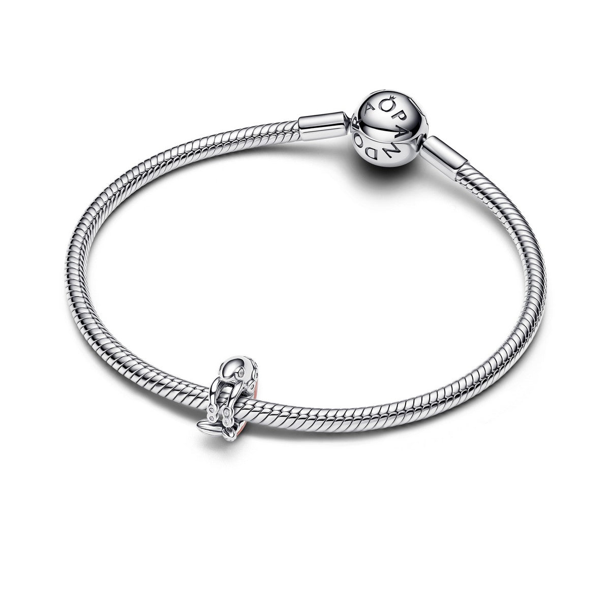 Pandora Garnaalbedel zilver roze - 793896C01