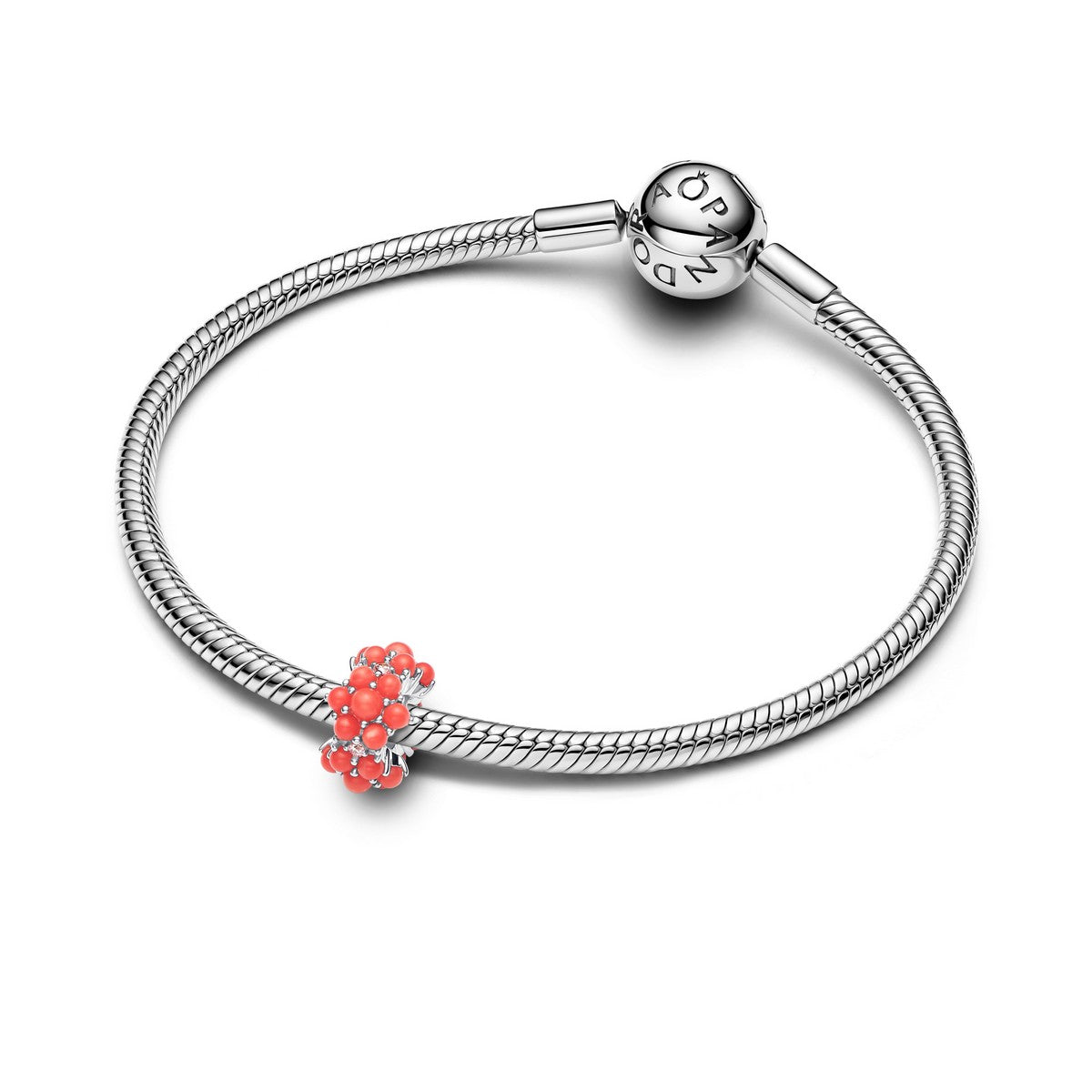 Pandora Koraalkleurige Oceaan Bedel zilver - 793897C01