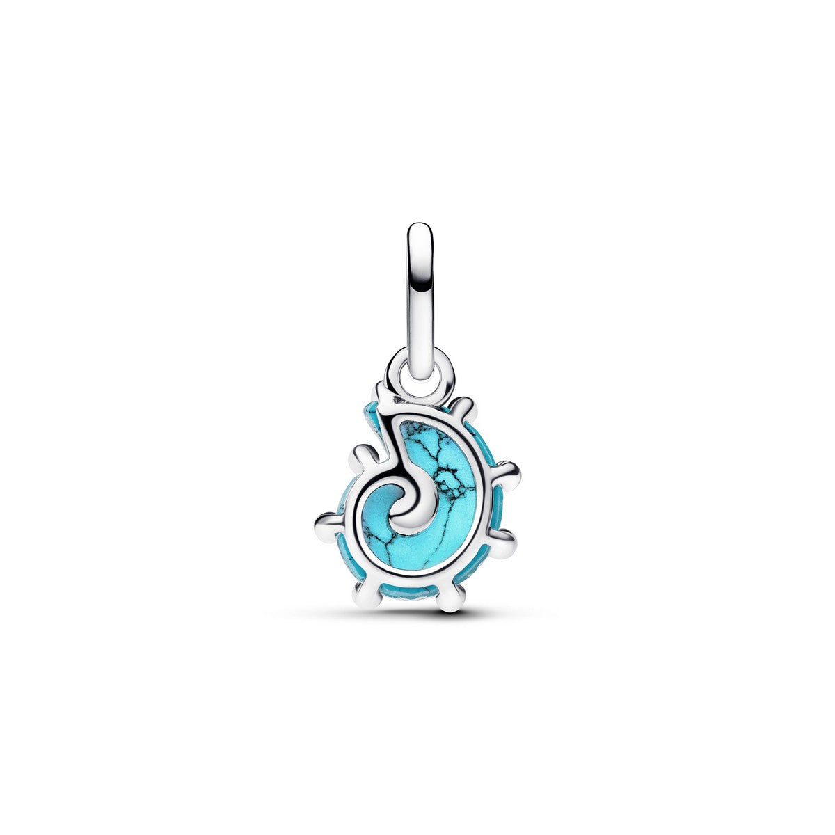 Pandora Blauwe Muranoglas Zeeslak Hangende Bedel zilver - 793900C01