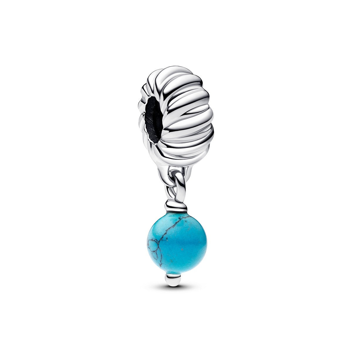 Pandora Turkoois Hangende Bedel zilver - 793901C01