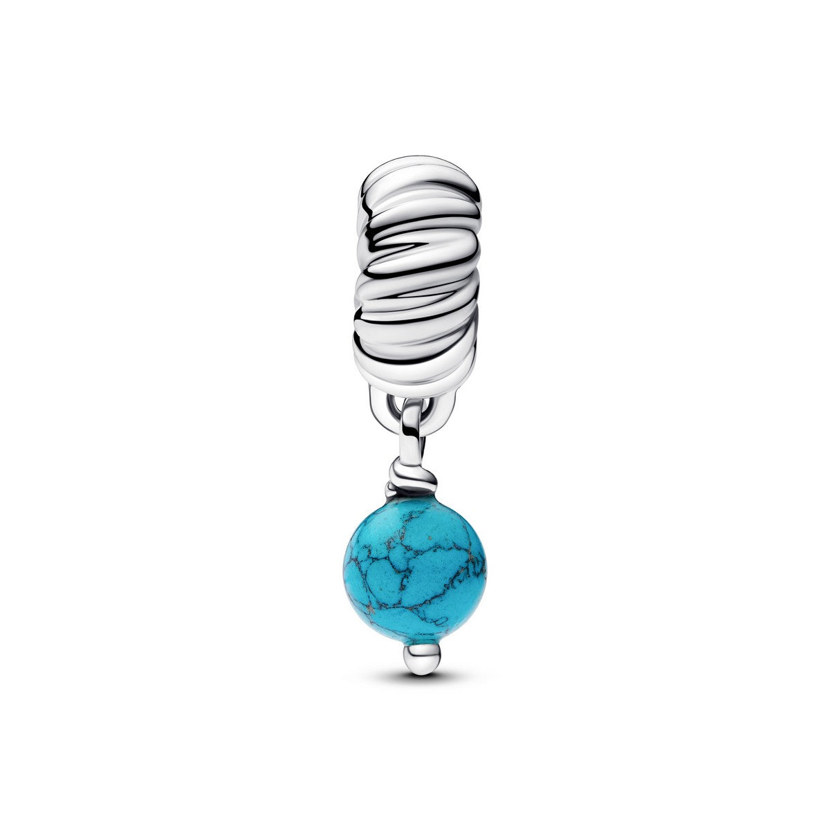 Pandora Turkoois Hangende Bedel zilver - 793901C01