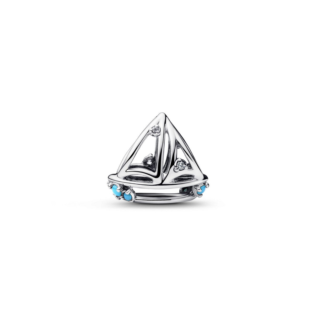 Pandora Zeilboot Bedel zilver blauw - 793905C01