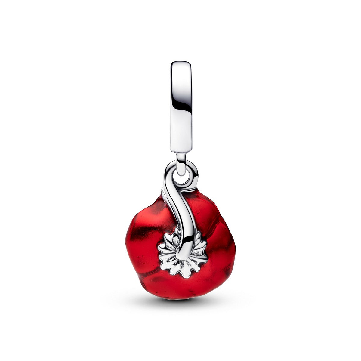 Pandora Rode Bloem Hangende Bedel zilver - 793917C01