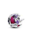 Pandora Disney Minnie Mouse & Maan Charm Zilver met Glitter Emaille 793981C01