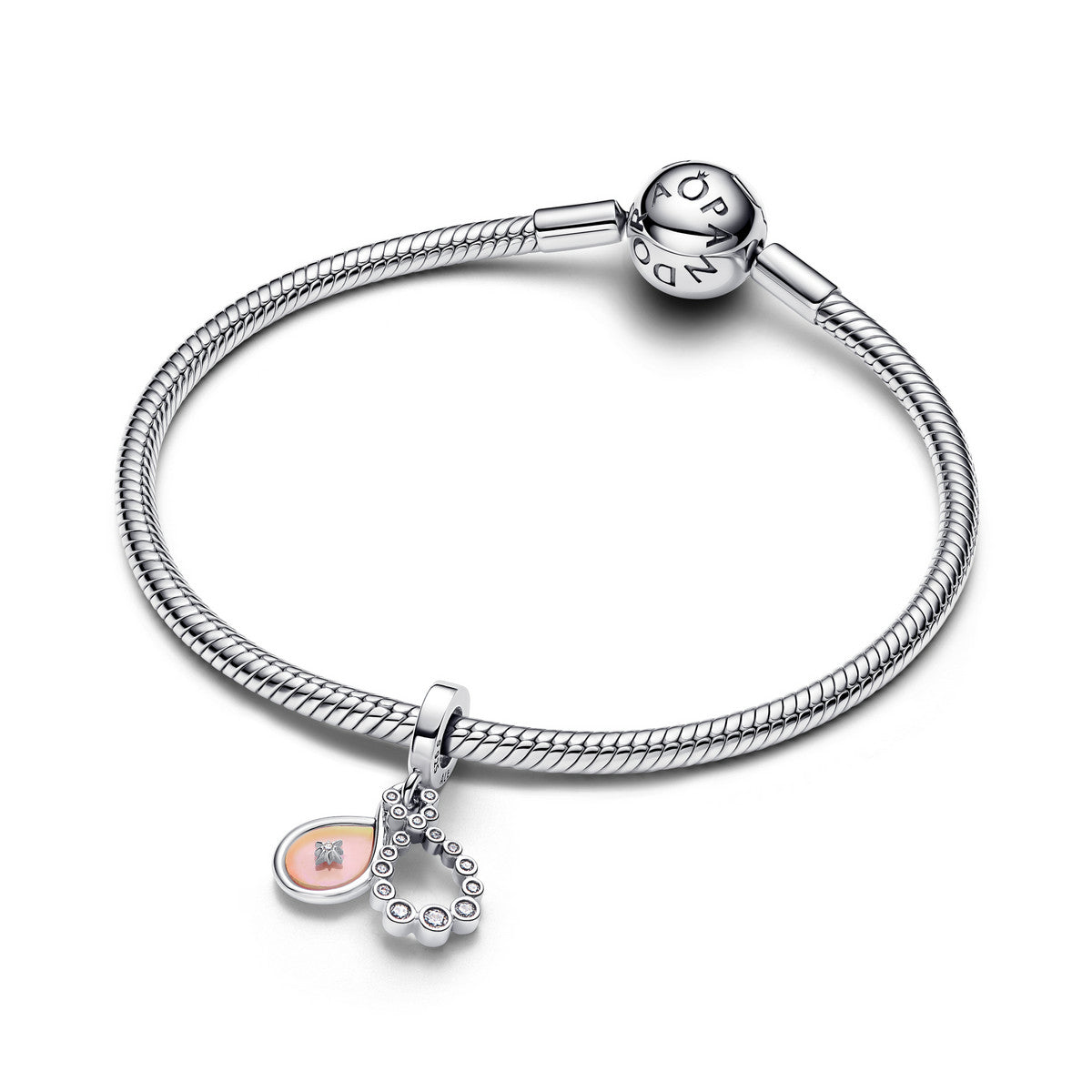 Pandora Opaalachtige Oneindigheid Dubbele Hangende Bedel 794251C01 – Sterling Zilver
