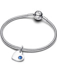 Pandora Graveerbare Hart Hangende Bedel 794295C09 – Blauw