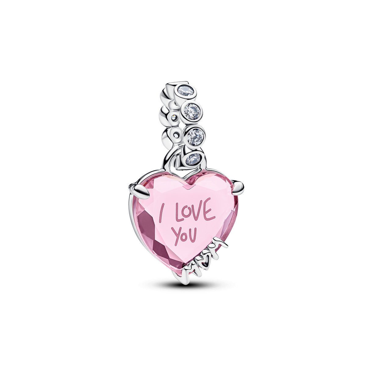 Pandora Hangende bedel 'I Love You Mom' zilver - 794464C01