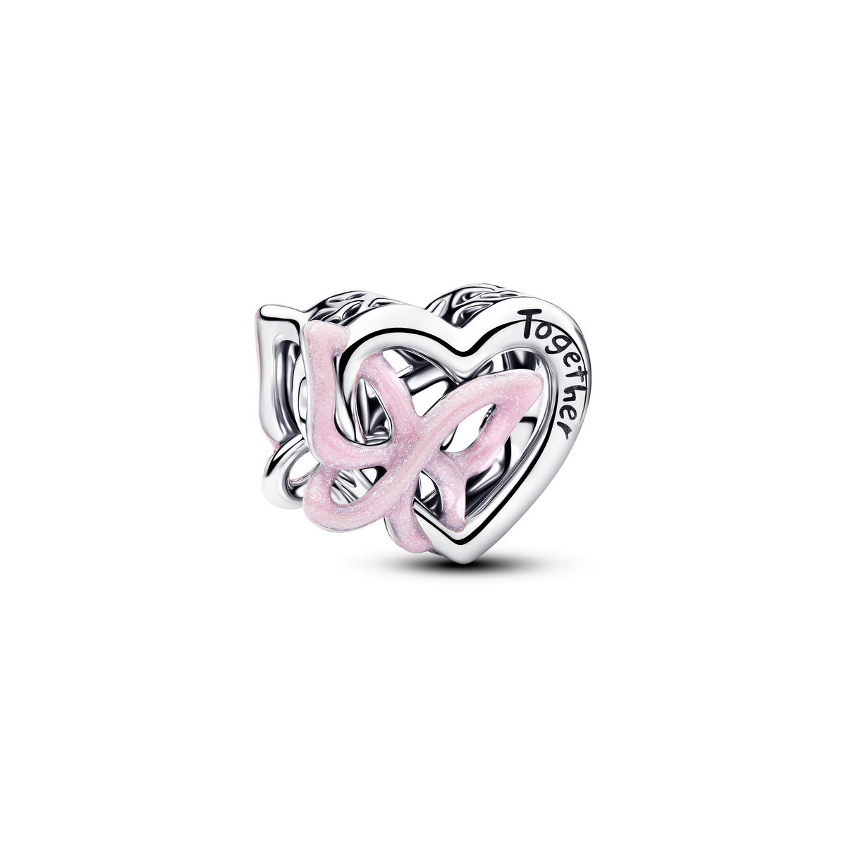 Pandora Verstrengeld Hart & Vlinder Bedel zilver - 794475C01