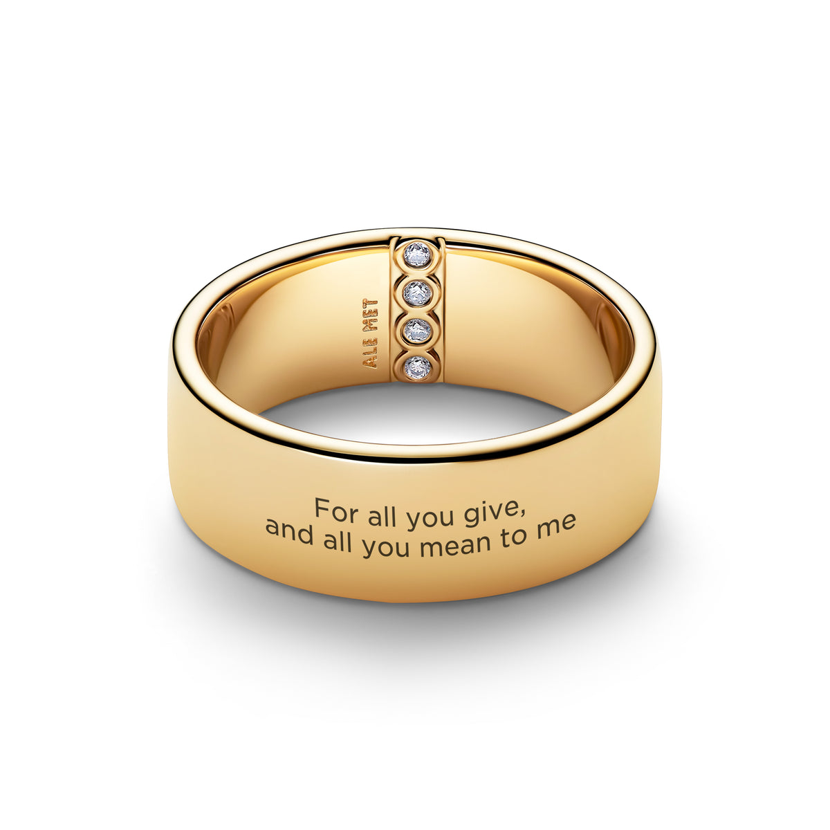 Pandora Graveerbare Brede Bandring goudverguld 164774C01