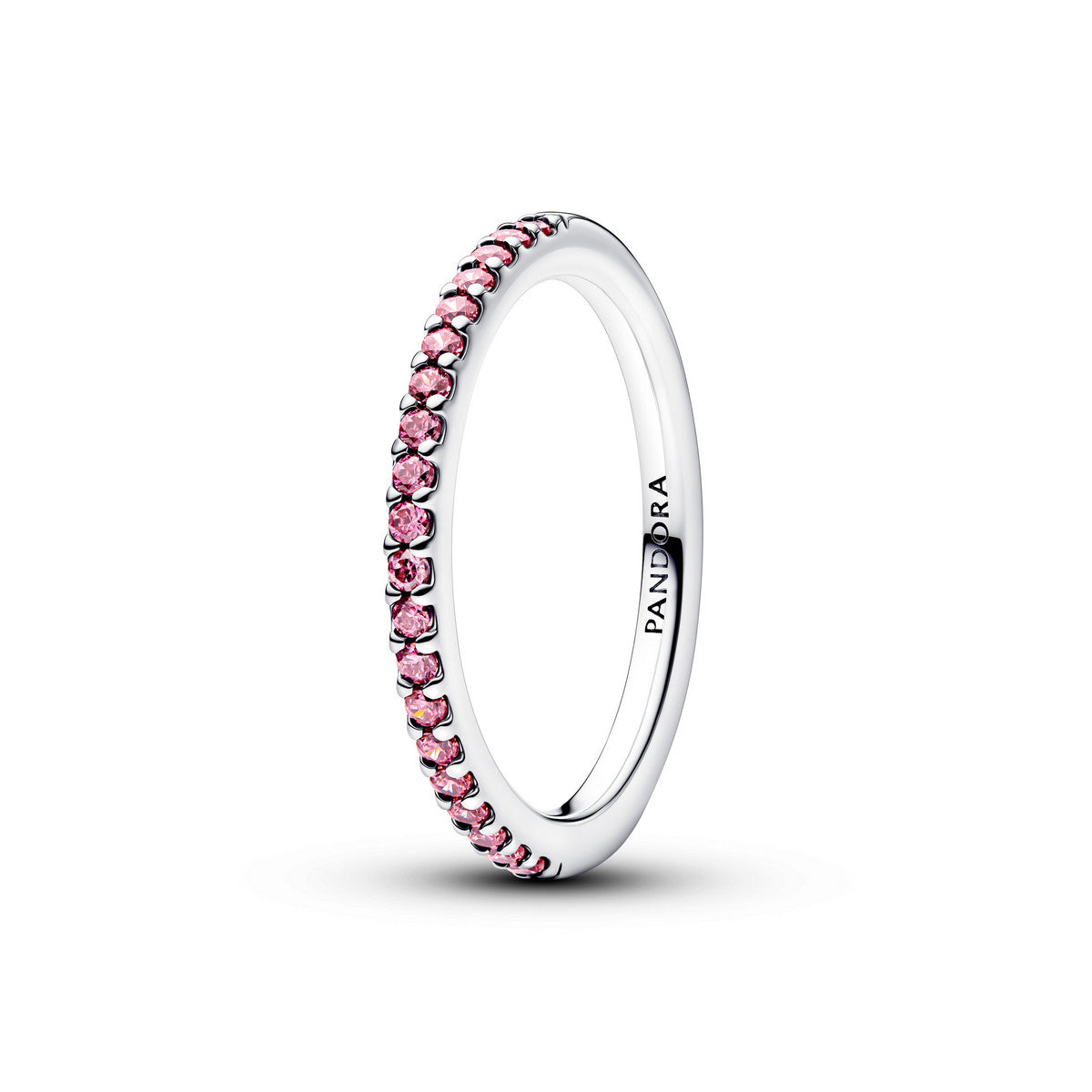 Pandora Sprankelende Roze Pavé Bandring zilver - 192999C02