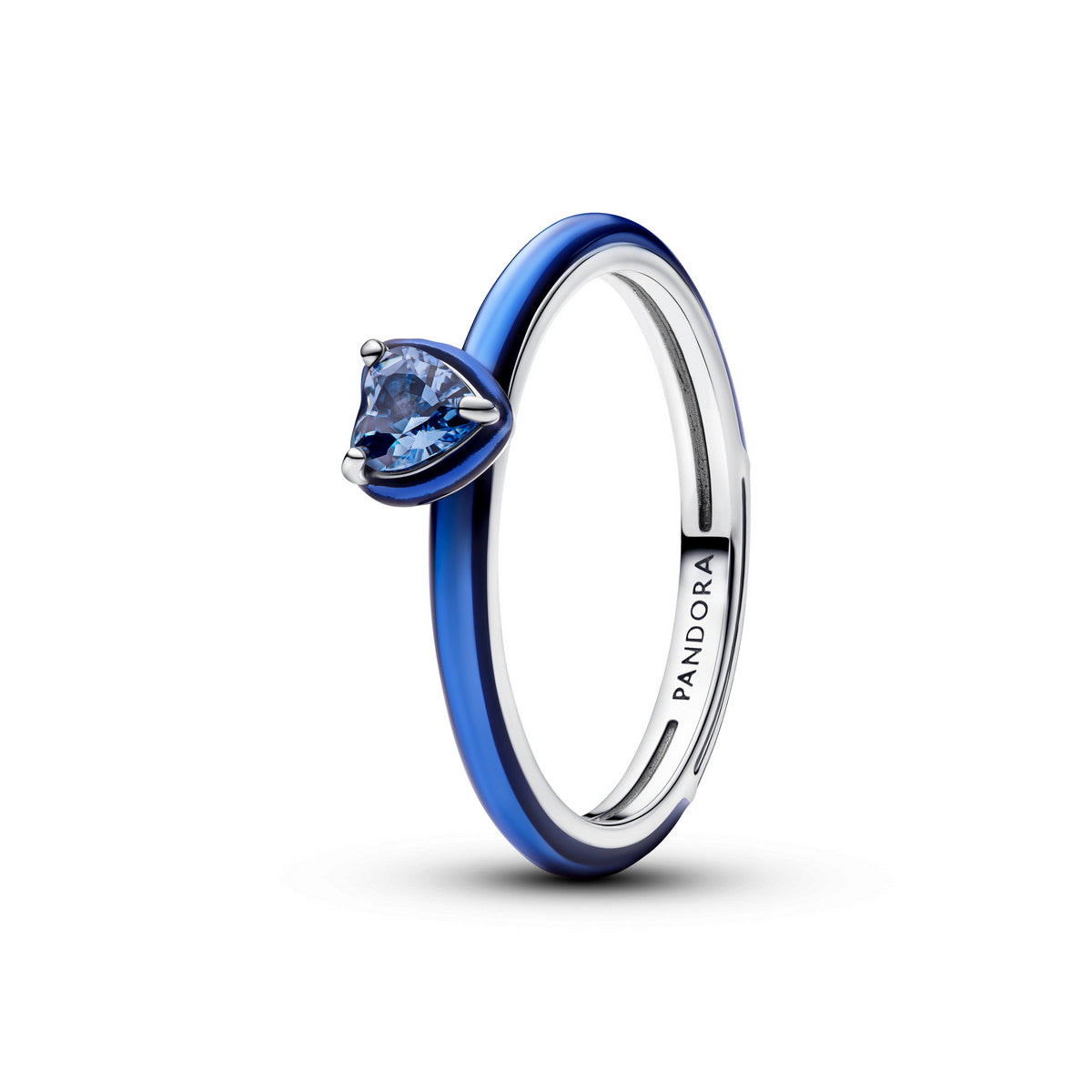 Pandora Blauwe Hart Chakra Ring zilver - 193088C03