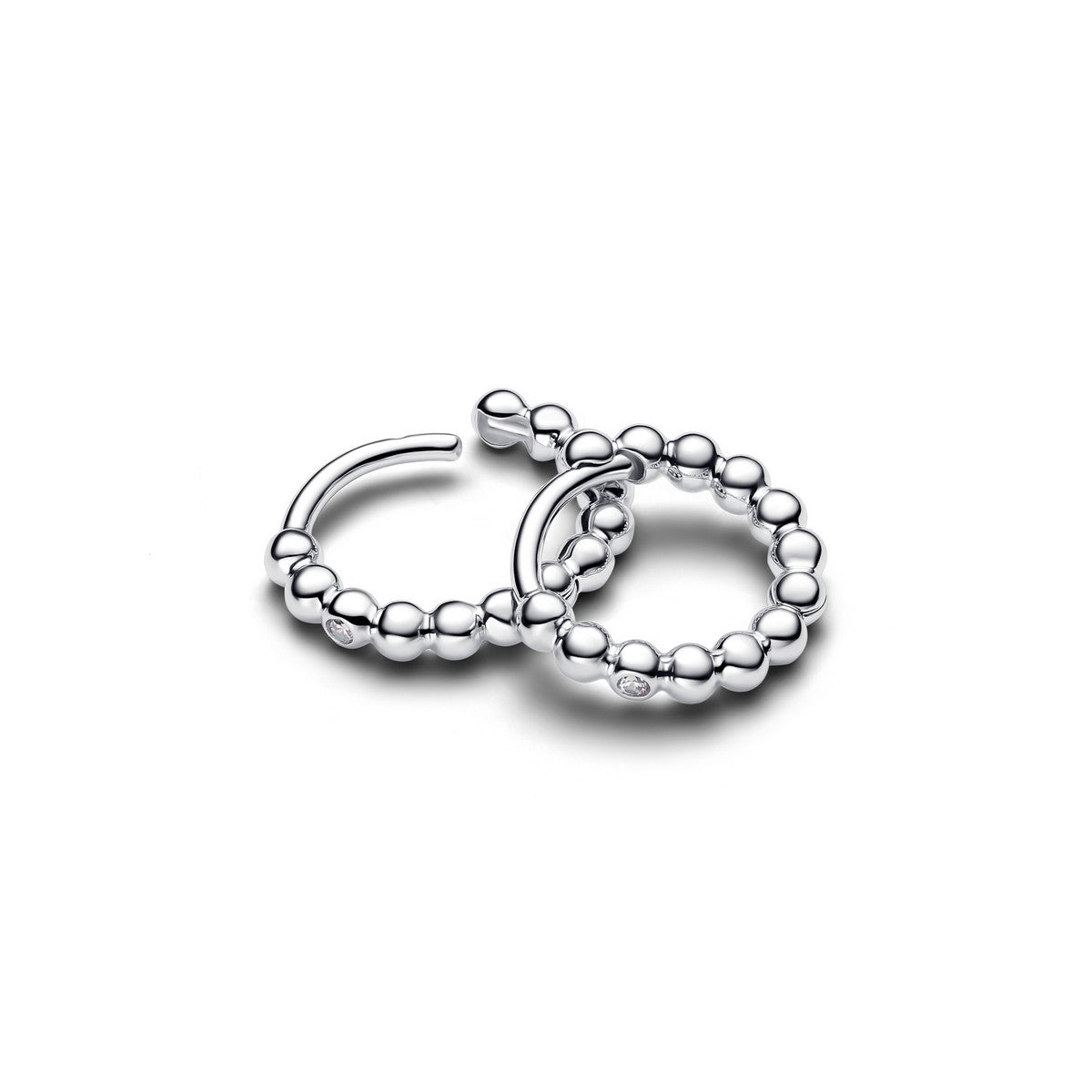 Pandora Huggies met Kraaltjestextuur zilver 294823C01