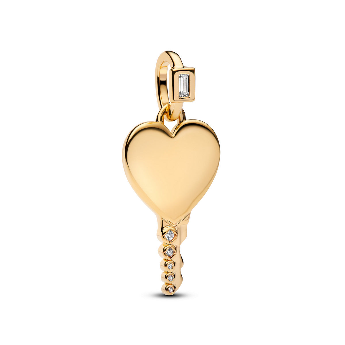 Pandora Graveerbare Hart Sleutelvormige Hanger goudverguld - 364353C01