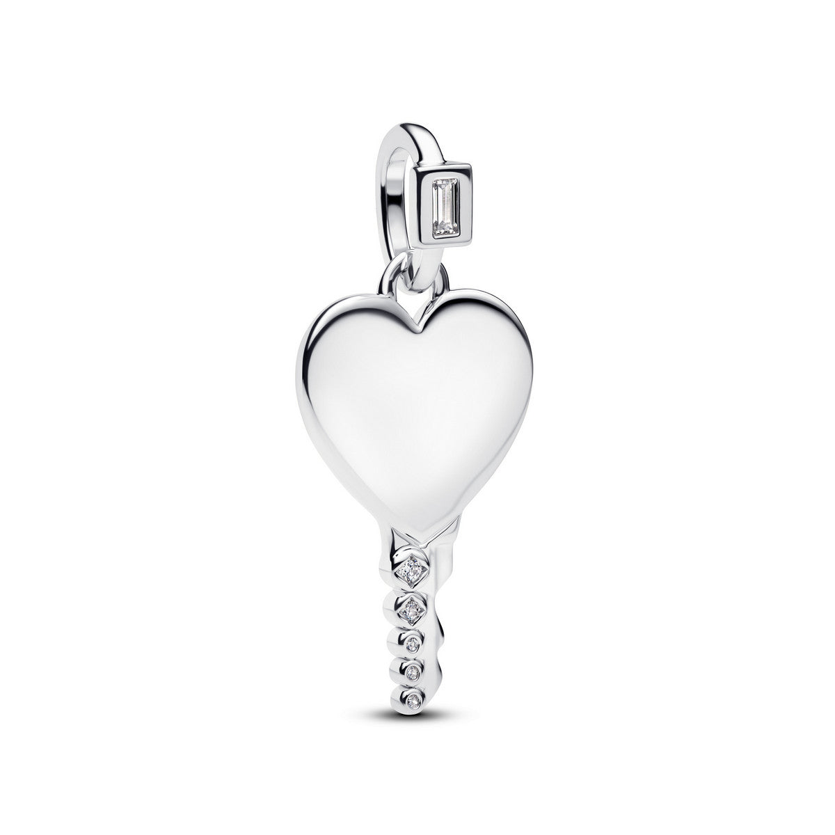 Pandora Graveerbare Hart Sleutelvormige Hanger zilver - 394353C01